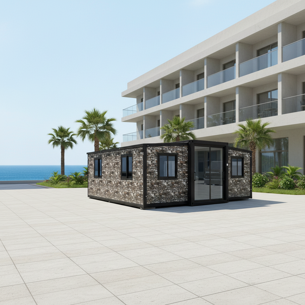 Ready Made 20Ft 40Ft Container Expandable Prefabricated House 2-5 Bedroom Light Steel Luxury Villa Mobile Office Living Room Gym