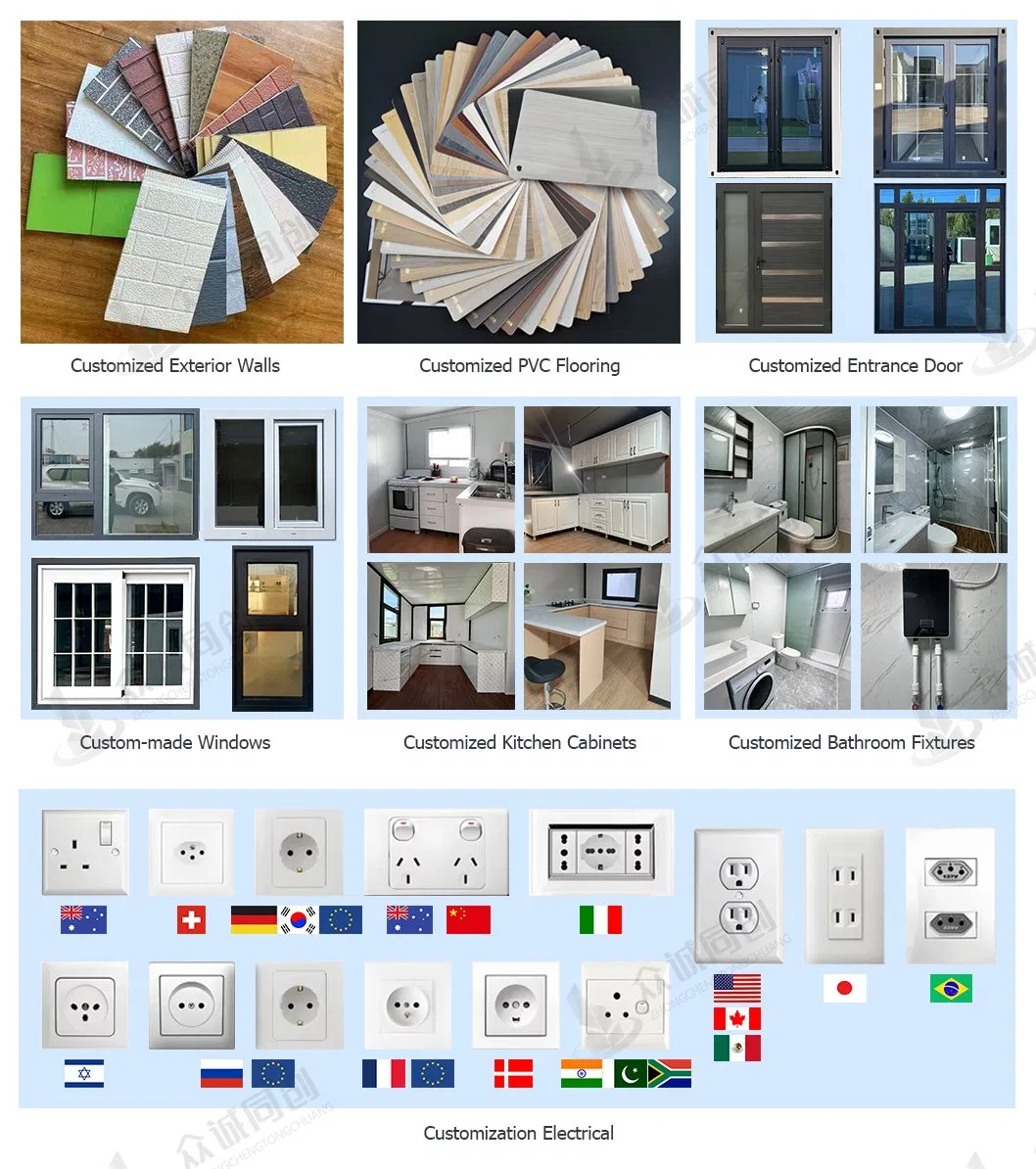 Wind-Resistant 2 Floor Expandable Container House for Vacation Home with Balcony