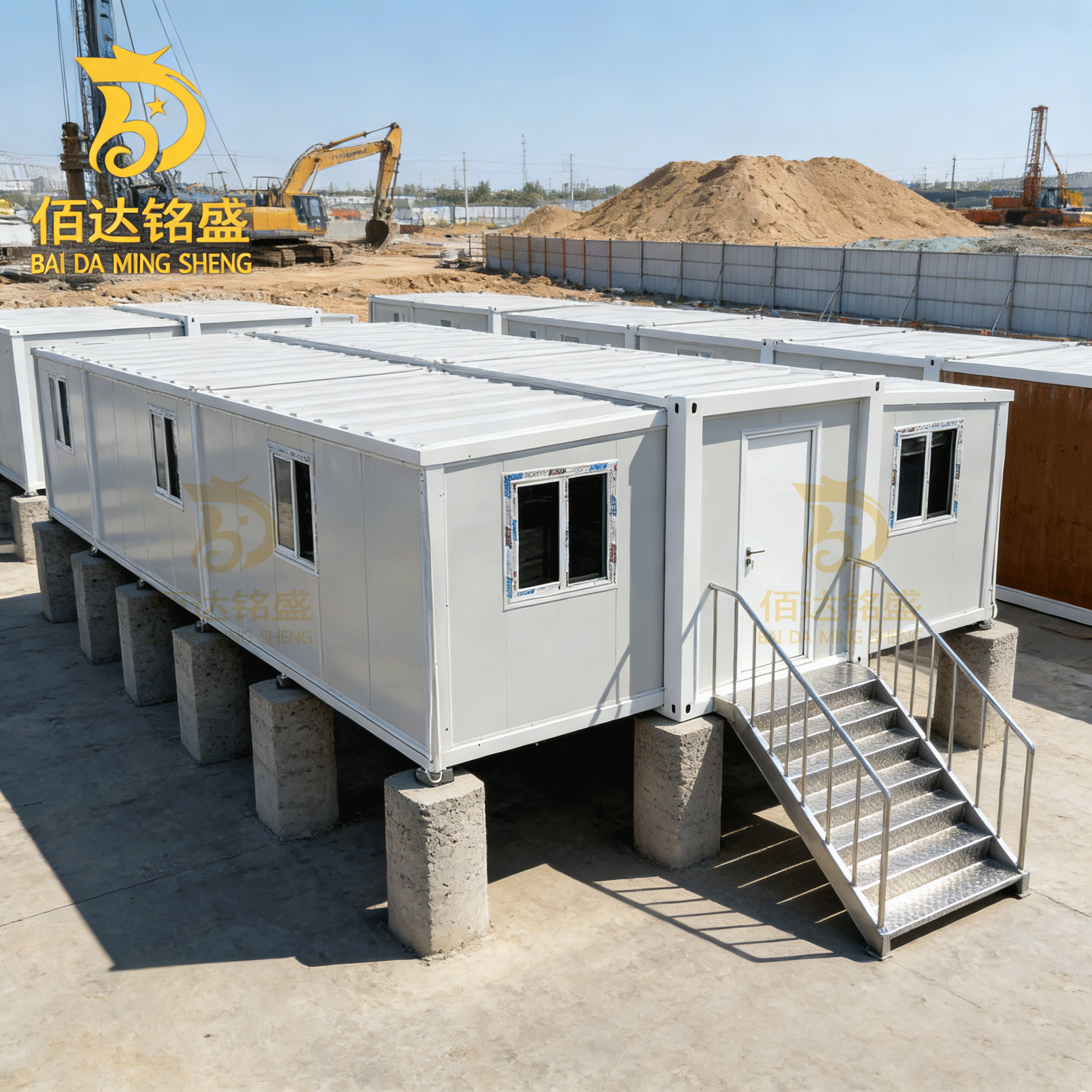 BDMS Casa 40ft Expandable Container 4 Bedroom 74m Eco Friendly Fast Install Prefab Villa Refugee Camp Dormitory Home
