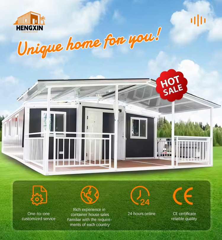Folding container house structure view 1