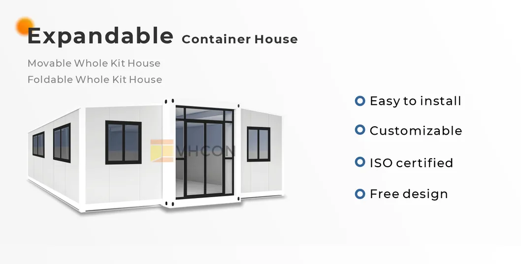 20FT/40FT Expandable Folding Prefab Container House with Bathroom & Kitchen
