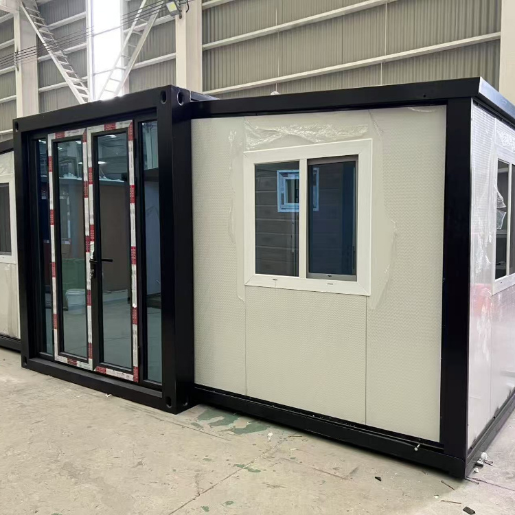 Double Folding Expanding 20x20 40ft Steel Expandable Villa Modern Prefab Container House