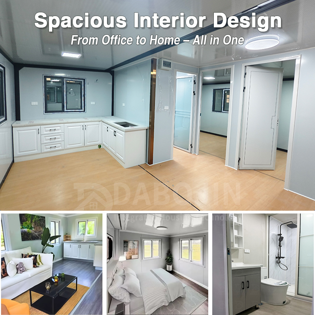 Fully Equipped Expandable Prefab Container House 2-4 Bedrooms Full Bathroom Modular Foldable Backyard