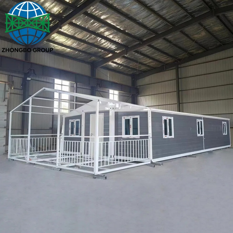 20FT 40FT Expandable Container House Modular Portable Prefab Tiny Home for Resort Development and Vacation Rental with Bathroom Kitchen