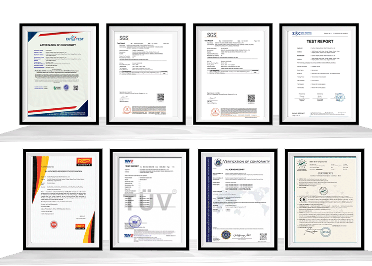 Quality certificates