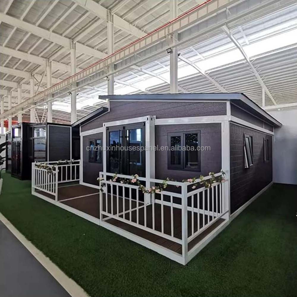 Double Wing Expandable 40ft Contemporary Sandwich Panel Container House Mobile Classroom with Teacher Housing
