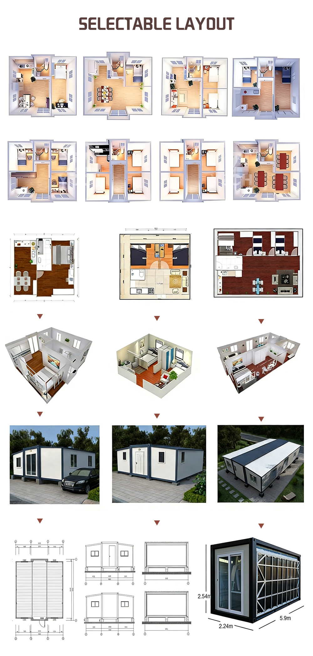 Prefabricated modular mobile home detail view 4