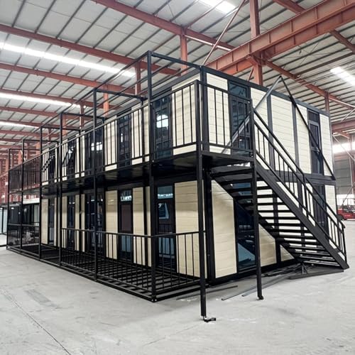 2-Story Prefabricated Expandable Steel Container House Tiny Home Structure Detachable Frame Tiny Homes for Sale