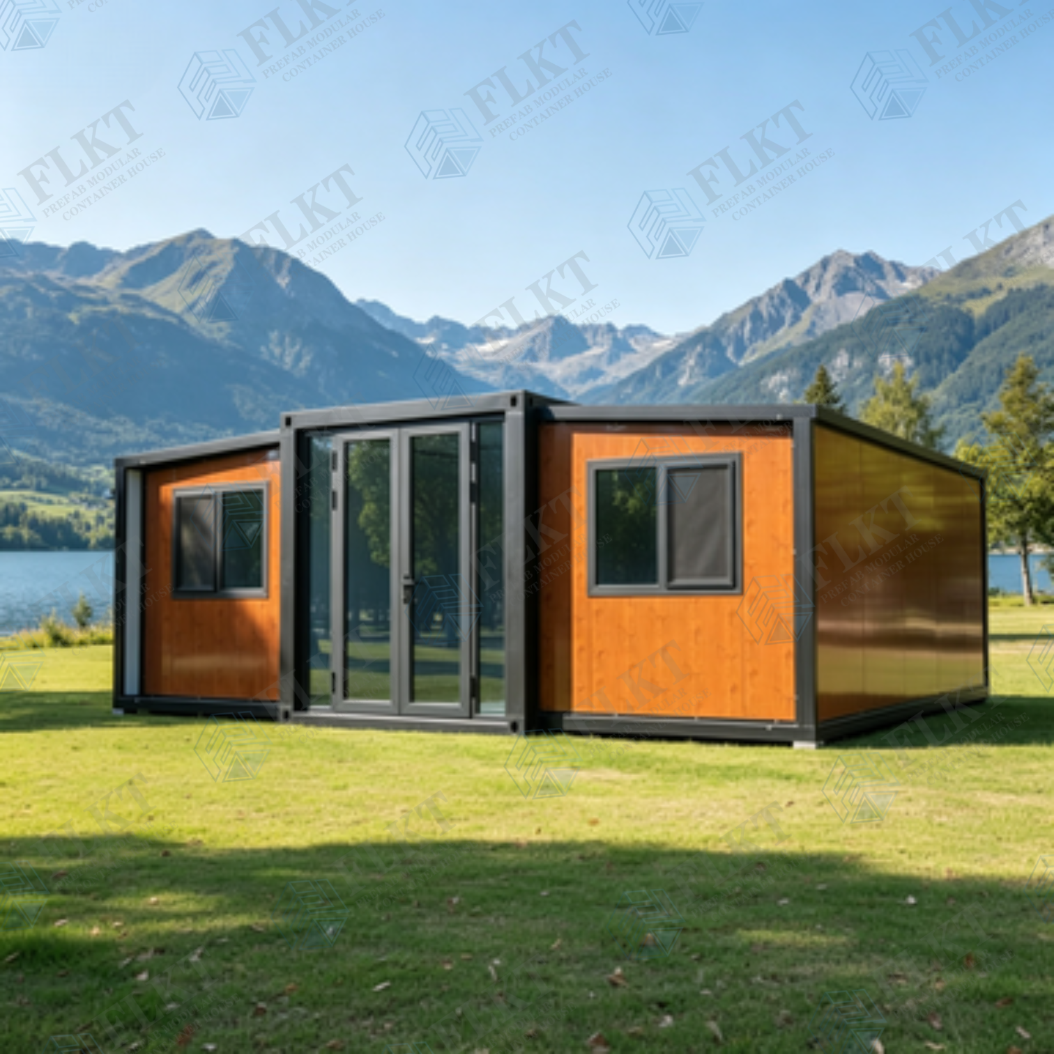 FLKT Steel Frame Waterproof Expandable Container House 2 Years Warranty Source Factory Modern Prefabricated Living Granny Flat