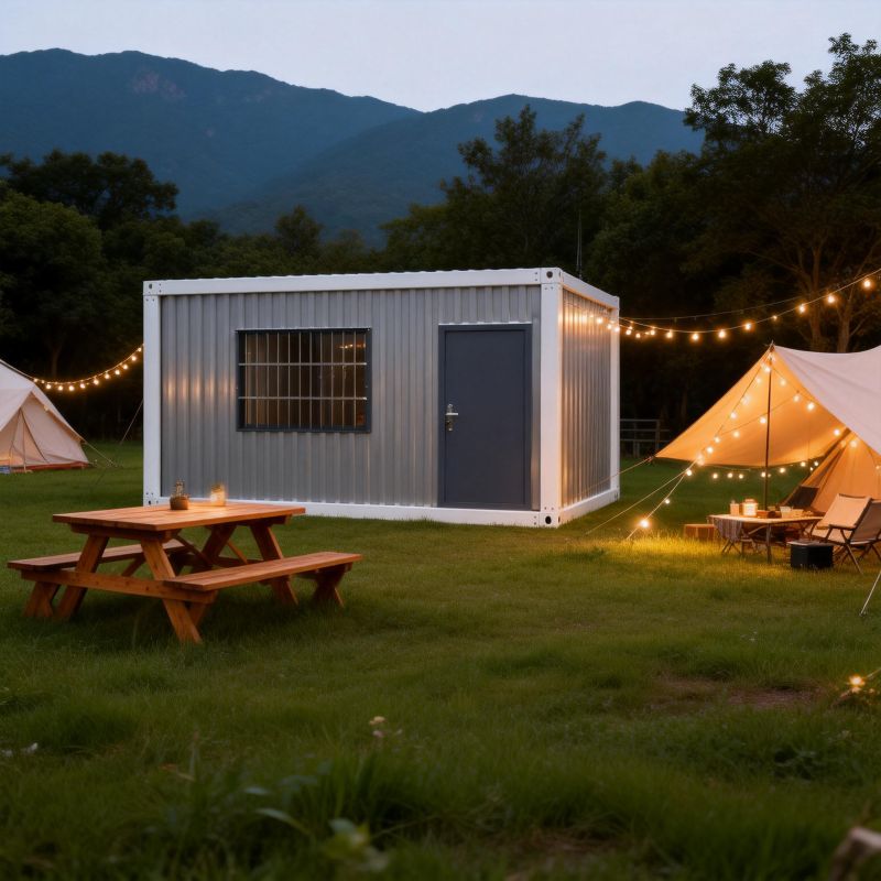 Steel Structure Prefabricated Container House 20ft 40ft Flat Pack Expandable Mobile Home, Detachable for Hotel/Office/Camping