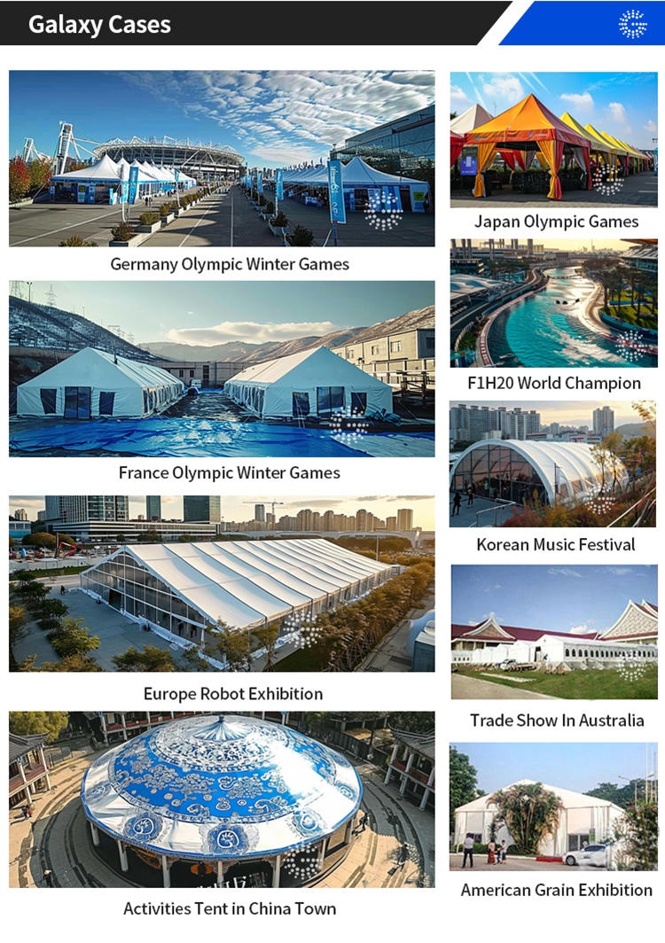 Clear span structure for large scale event