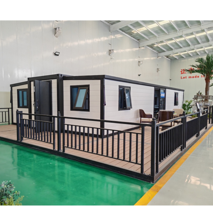 3 Bedrooms Expandable Container House 20ft 40ft Modular Prefab Tiny Home Folding Portable Steel Cabin for Office Dormitory