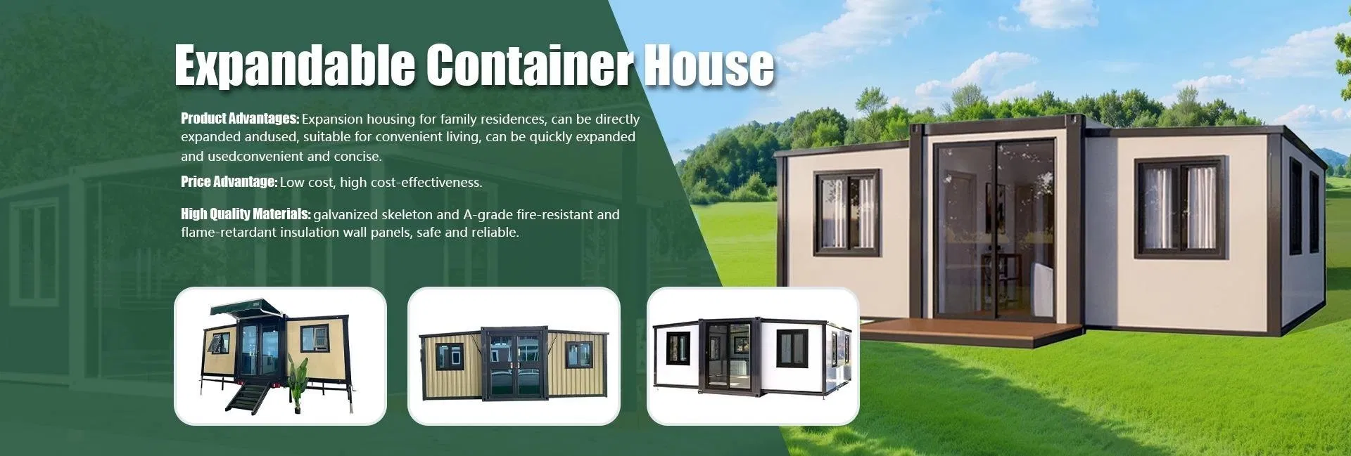 Expandable Container House Modular Portable Prefab Tiny Home