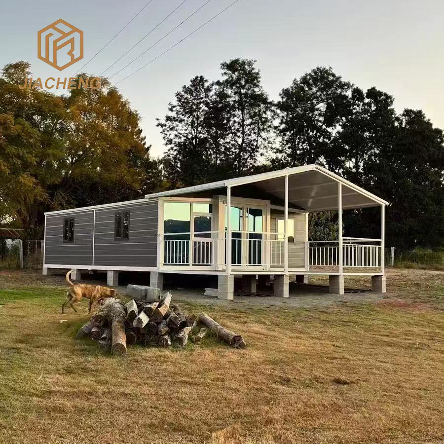 Custom Folding Double Wings Prefab House Steel Frame Metal Luxury Prefab Double Wing Folding Room Container Expandable 3 Bedroom