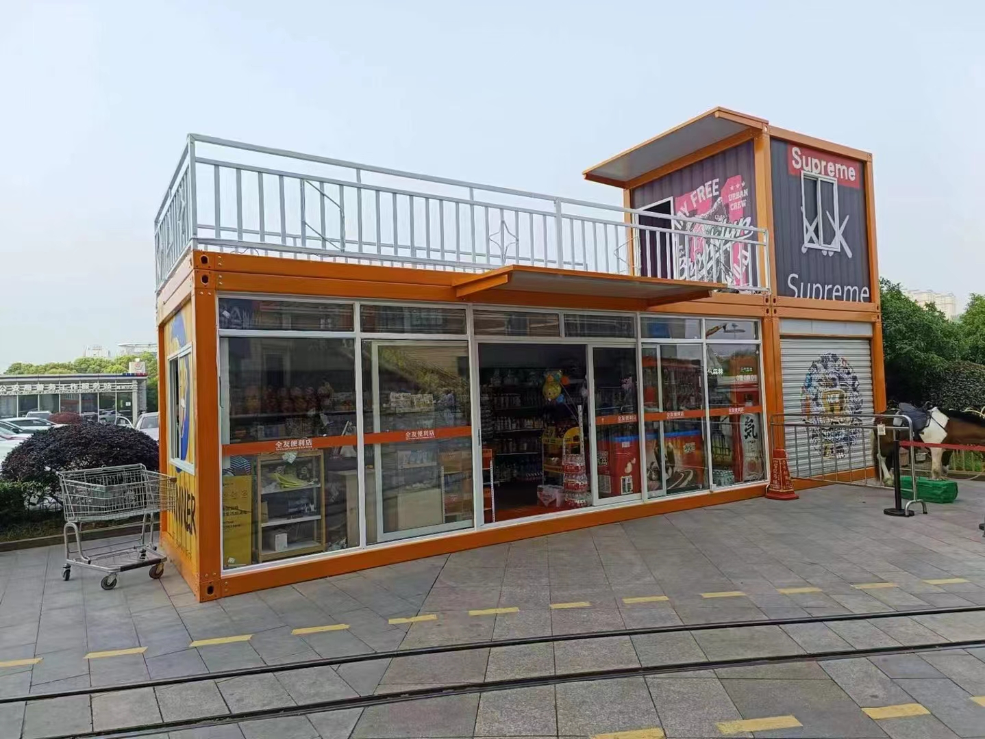 JHCE3 Portable Contemporary Flat Pack Folding Direct Sales Movable Two Stories Expandable High Quality Office Container House