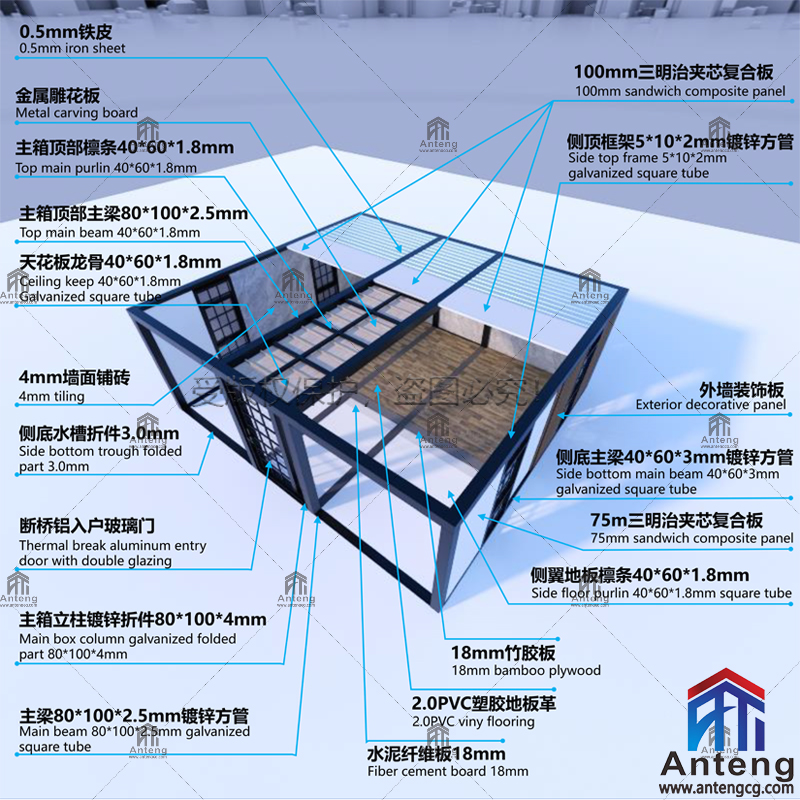High Quality Expandable Container House Quick Assembly Design for Emergency Shelter Disaster Relief House