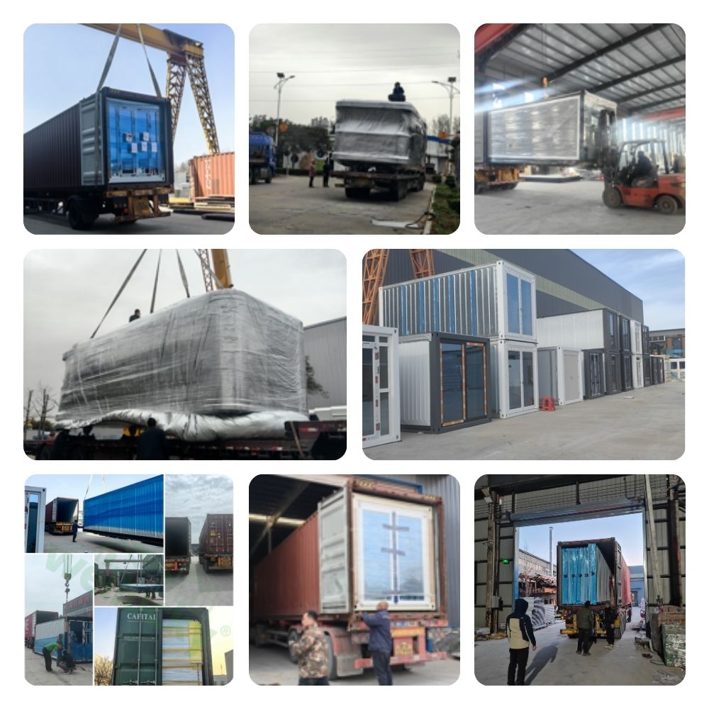 Prefabricated Mobile Housing Unit for Camps Workspace Temporary Accommodation Fold Out Container Home Expandable Container House
