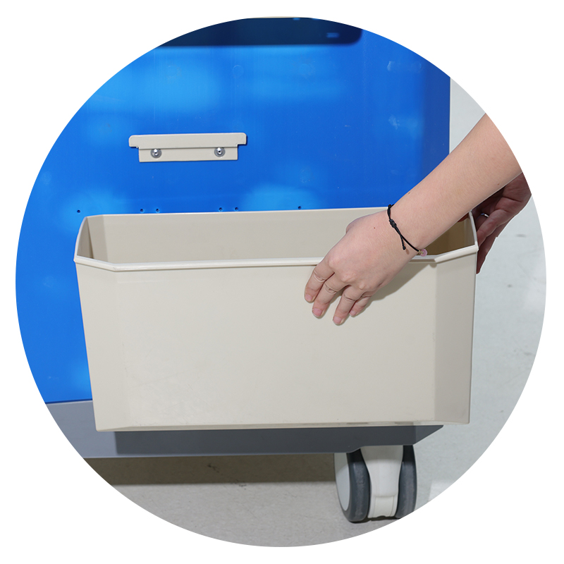 MN-AC011 ABS Mobile IV Therapy Station with Expandable Work Surface for Hospital and Mall Use