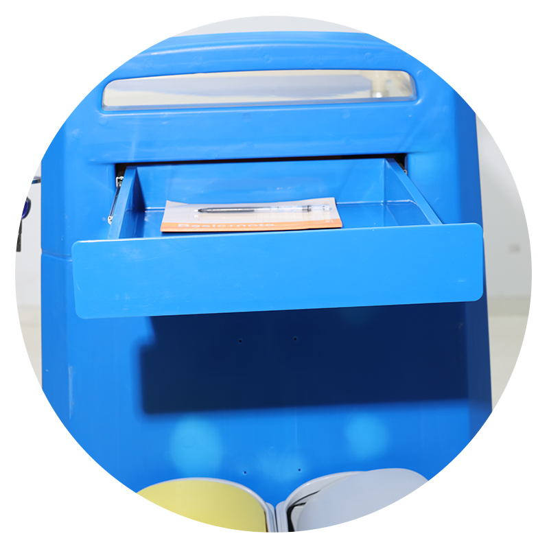MN-AC011 ABS Mobile IV Therapy Station with Expandable Work Surface for Hospital and Mall Use