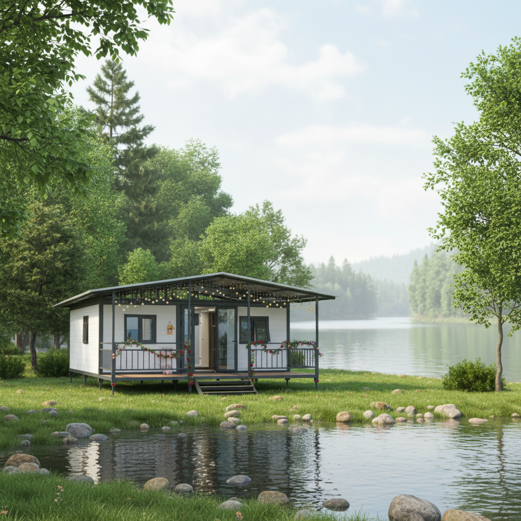 Ready Made 20Ft 40Ft Container Expandable Prefabricated House 2-5 Bedroom Light Steel Luxury Villa Mobile Office Living Room Gym