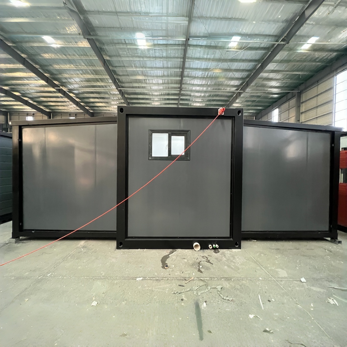 Factory Direct Modular Prefab Steel Structure Portable Living Villa 20ft Black Container House Expandable Container House