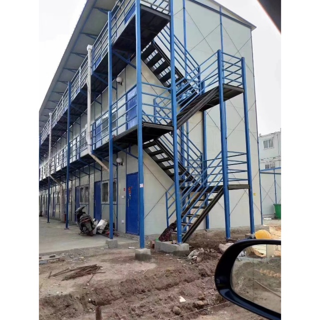 Insulated Sandwich Panel K-Type Prefab Cabin, Quick-Install Temporary Staff Accommodation