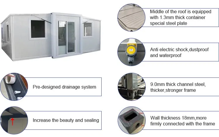 Expandable Prefabricated House Capsule Vacation Hotel Family Sleep Outdoor Mobile Small House