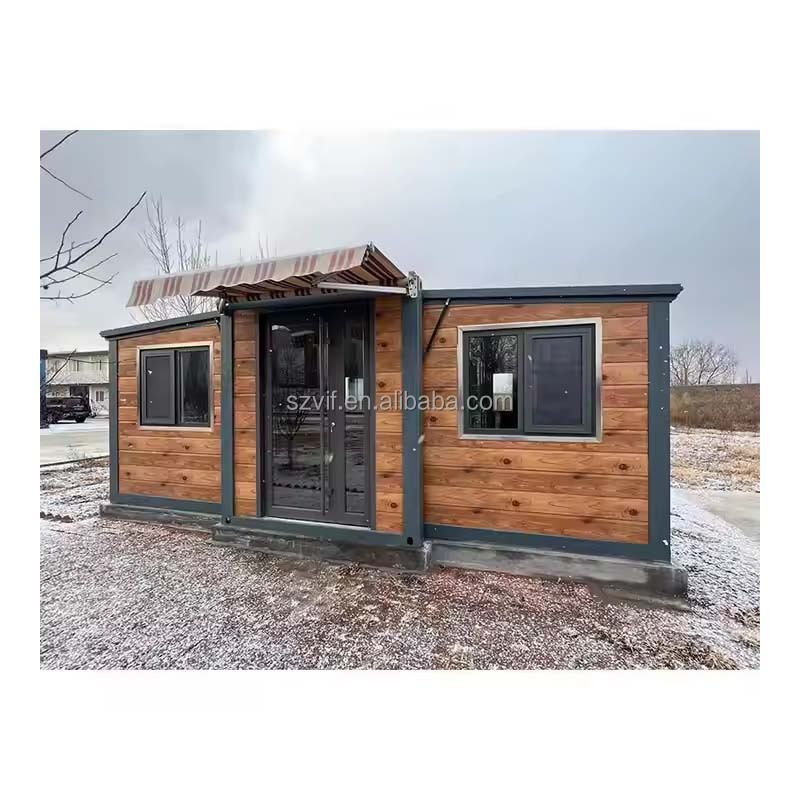Steel Structure Expandable Shipping Container House 3 Bed Living House Container 3 Rooms With Glass