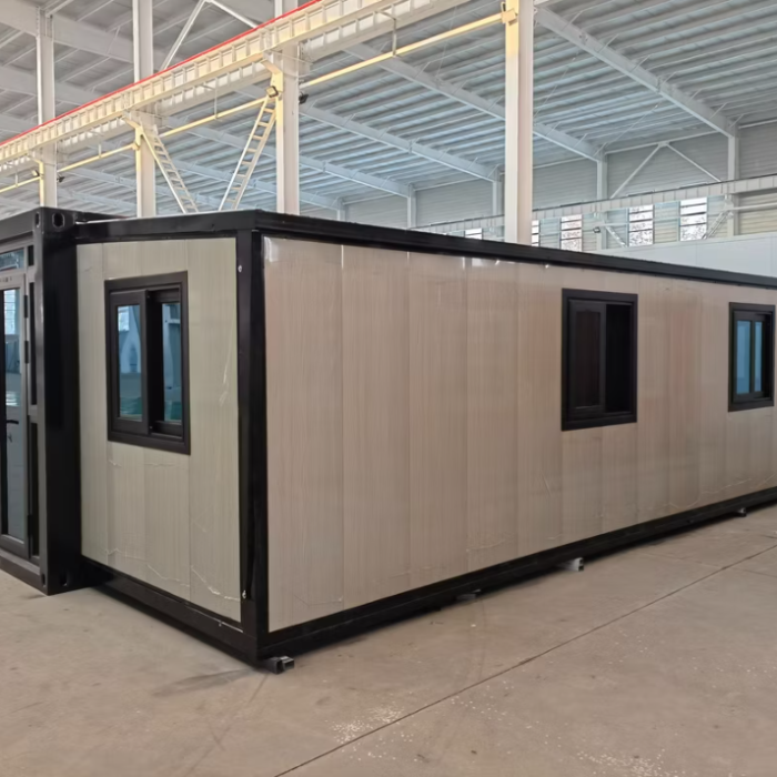 Double Folding Expanding 20x20 40ft Steel Expandable Villa Modern Prefab Container House