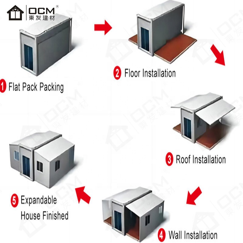 Quick Assembly Expandable Modular Steel Classroom Clinic Office Building Gym Solution Rapid Response Educational Medical
