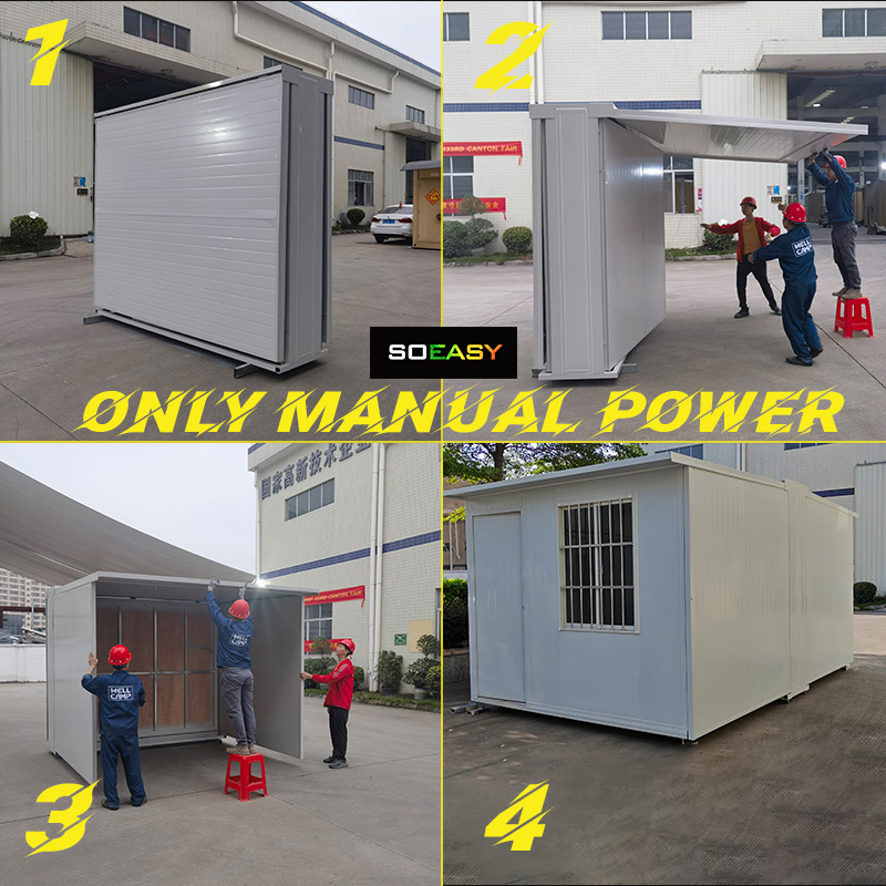 China Factory Prefabricated Home Refugee Tiny Expandable Labor Prefab House Mining Camp