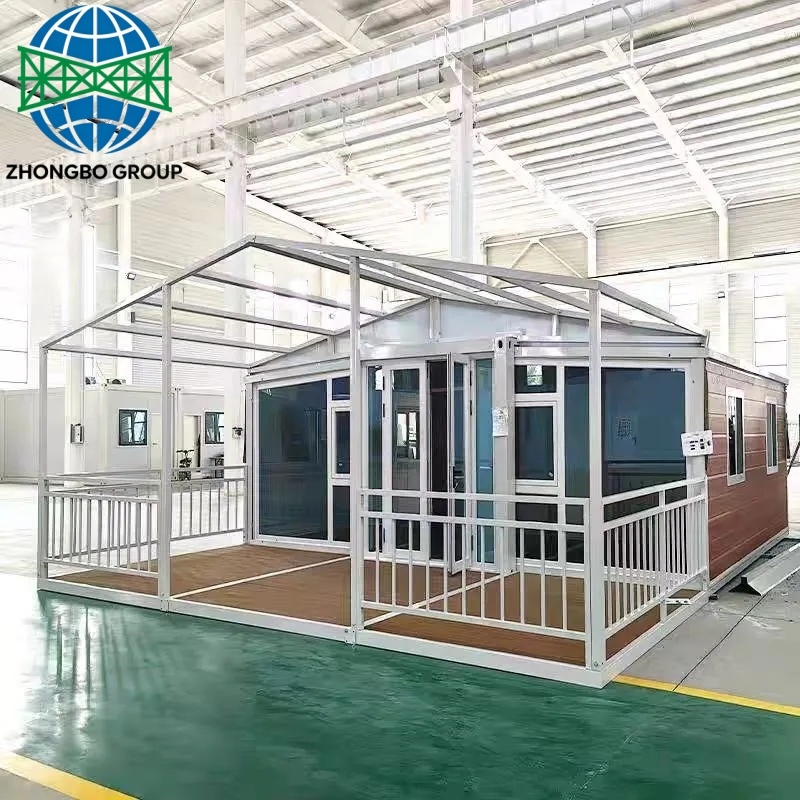 20FT 40FT Expandable Container House Modular Portable Prefab Tiny Home for Resort Development and Vacation Rental with Bathroom Kitchen