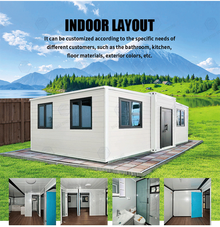 Z Type Folding Container House Casa Prefabricada Office Hotel Camp Modular Steel Sandwich Panel Thermal Insulation