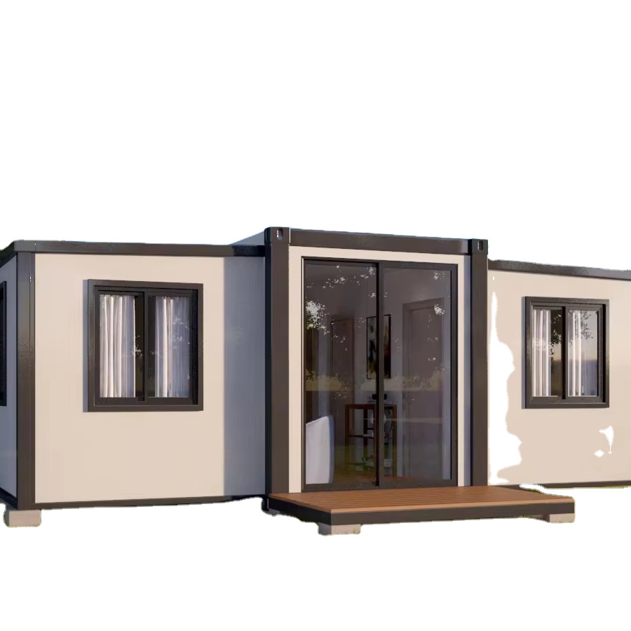 Prefabricated Steel Structure Movable Prefab Modular Expandable Container House Modern Design Workshop Mall Use 1 Year Warranty