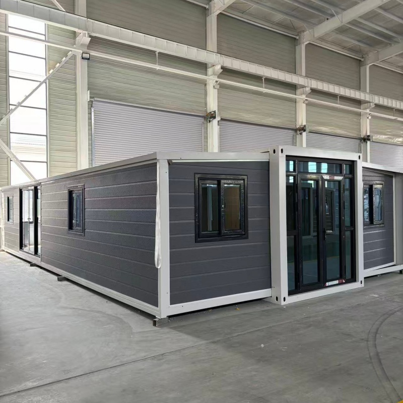 40ft Expandable Container House Modern Prefabricated Modular Double Wing Folding Mobile Clinic Classroom Office Space