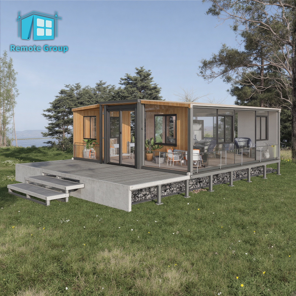 REMOTE Hot Sale Luxury Outdoor 2 3 4 Bedrooms Homes Collapsible Expandable Prefab Modular 10FT 20 FT 40 Foot Container House