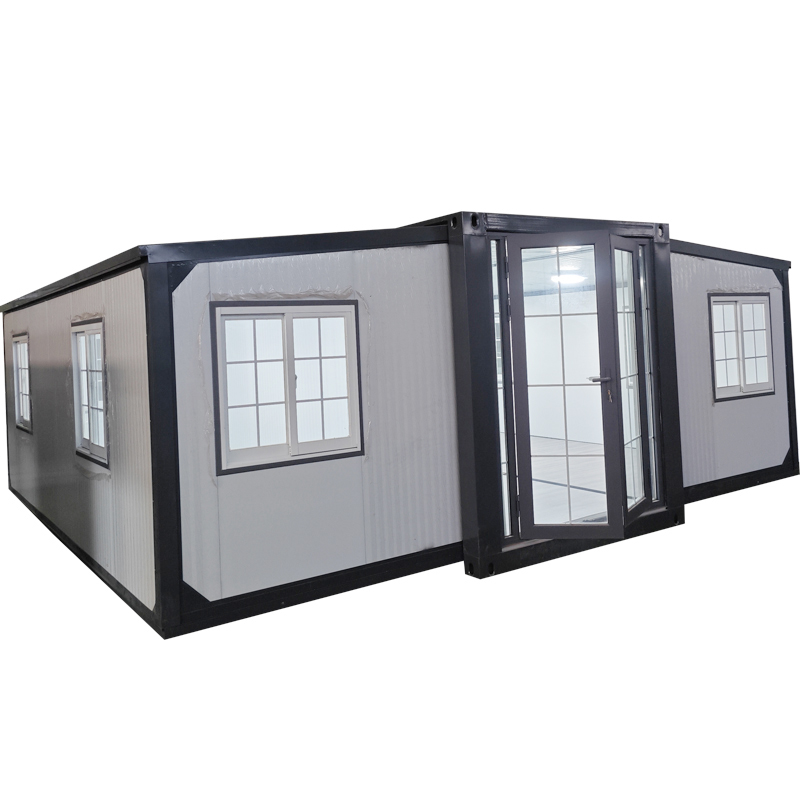 Double Folding Expanding 20x20 40ft Steel Expandable Villa Modern Prefab Container House