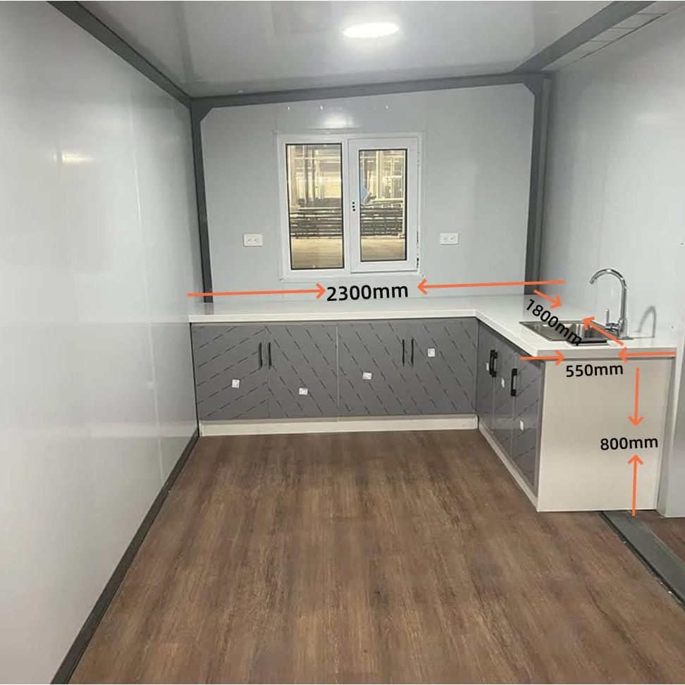 Luxury Prefabricated Container House 3 Bedroom Kitchen Bathroom Living Room Expandable Mobile Home
