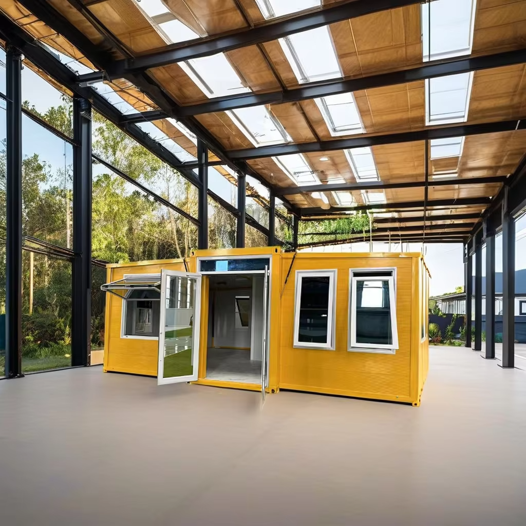 Hot Sale 40ft Expandable Prefabricated Steel Modern Villa 2 Rooms Bedroom Kitchen Bathroom Container House Sandwich Panel