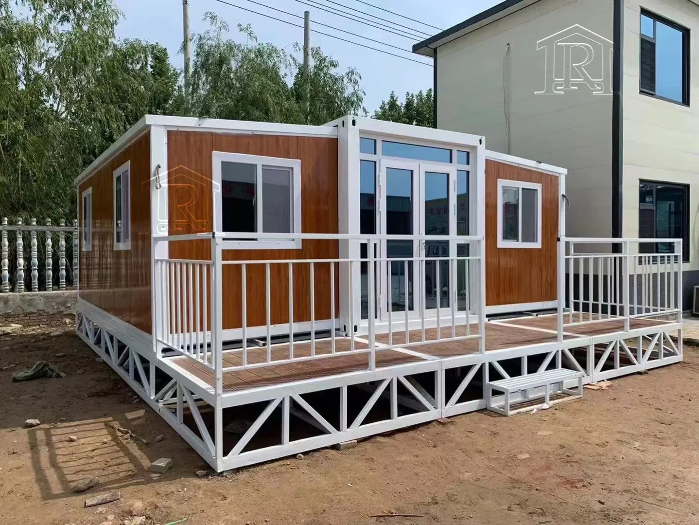 Luxury Home 40FT Expandable Container House Office Prefab Mobile Toilet Bathroom Kitchen