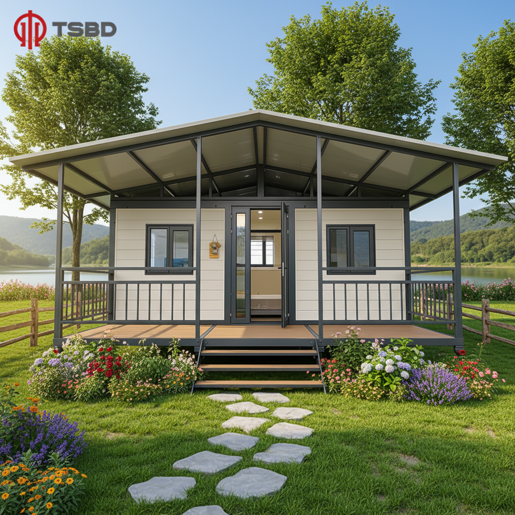 Eco Scenic Homestay Prefabricated 40Ft 20Ft Container Expandable House Modular Prefabricated Villa With Balcony