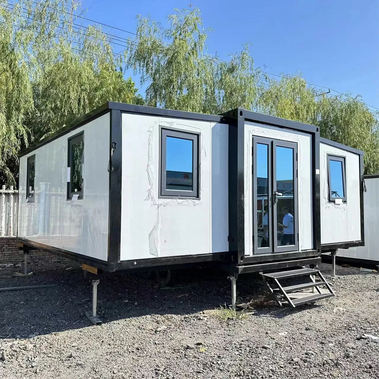 Luxury Home 40FT Expandable Container House Office Prefab Mobile Toilet Bathroom Kitchen
