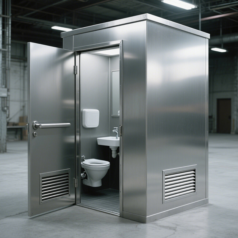 Customizable Modern High-Strength Steel Eco-Friendly Public Portable Toilet Cabins For Hotels Office Buildings Outdoor Use