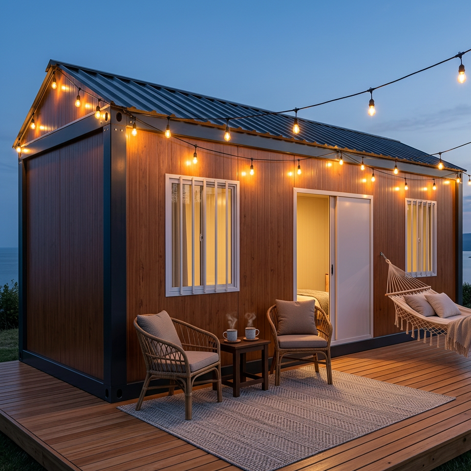 Tiny House With Peaked Roof Prefab House Modular House Detachable Container House For Airbnb Resort