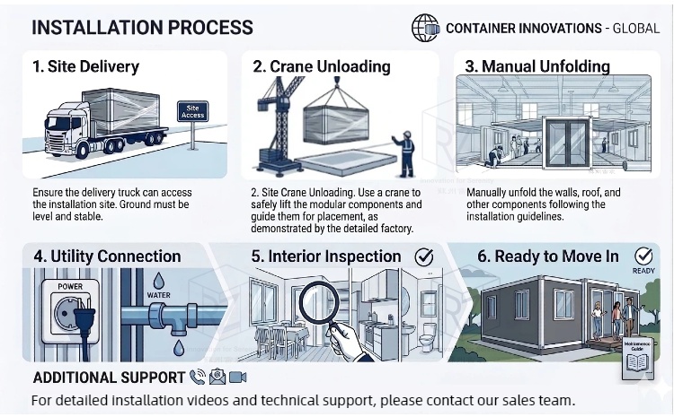 Step-by-step installation instructions