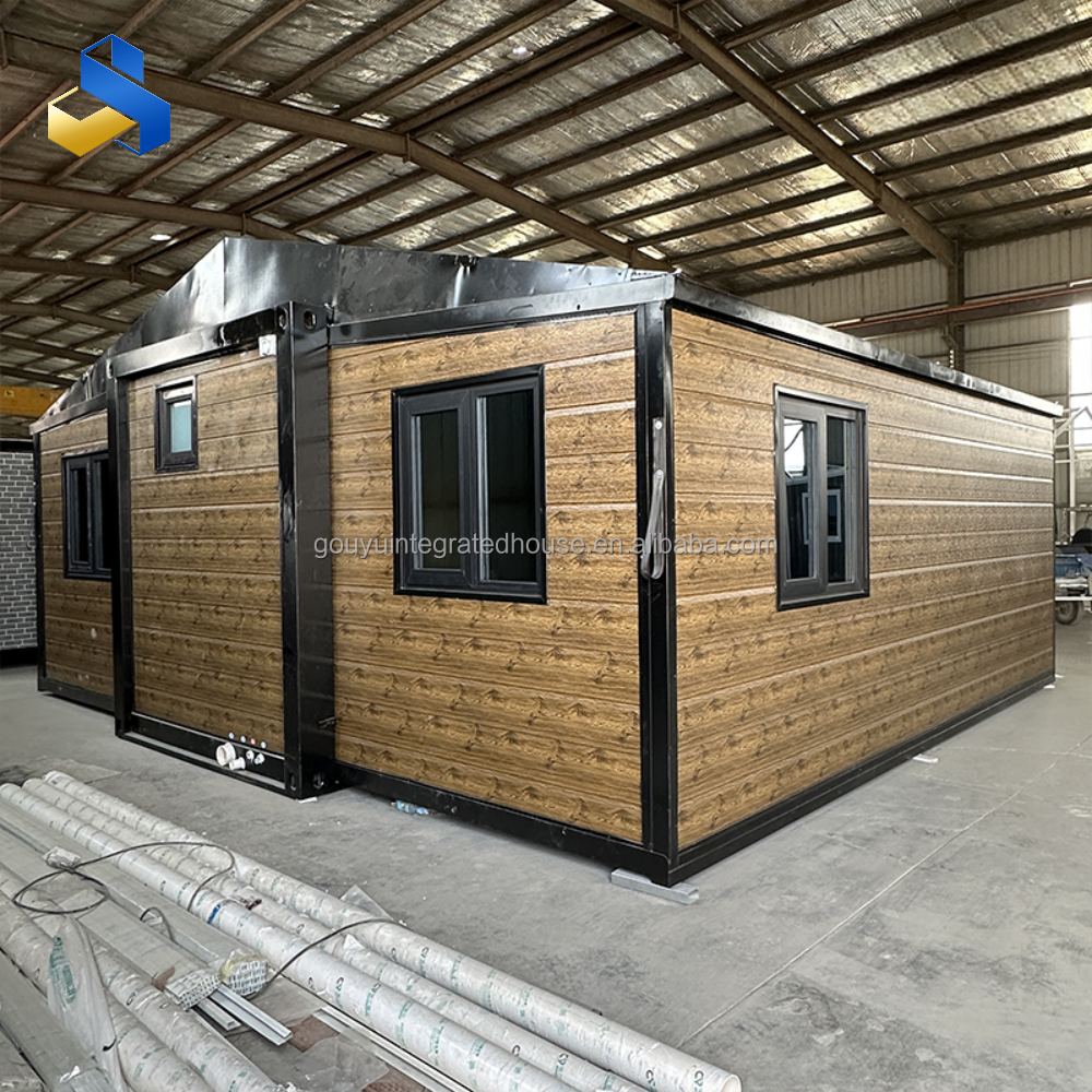Luxury 20ft Expandable Container House Prefab Villa with Kitchen and Bathroom for Hotels Made From Sandwich Panel Material