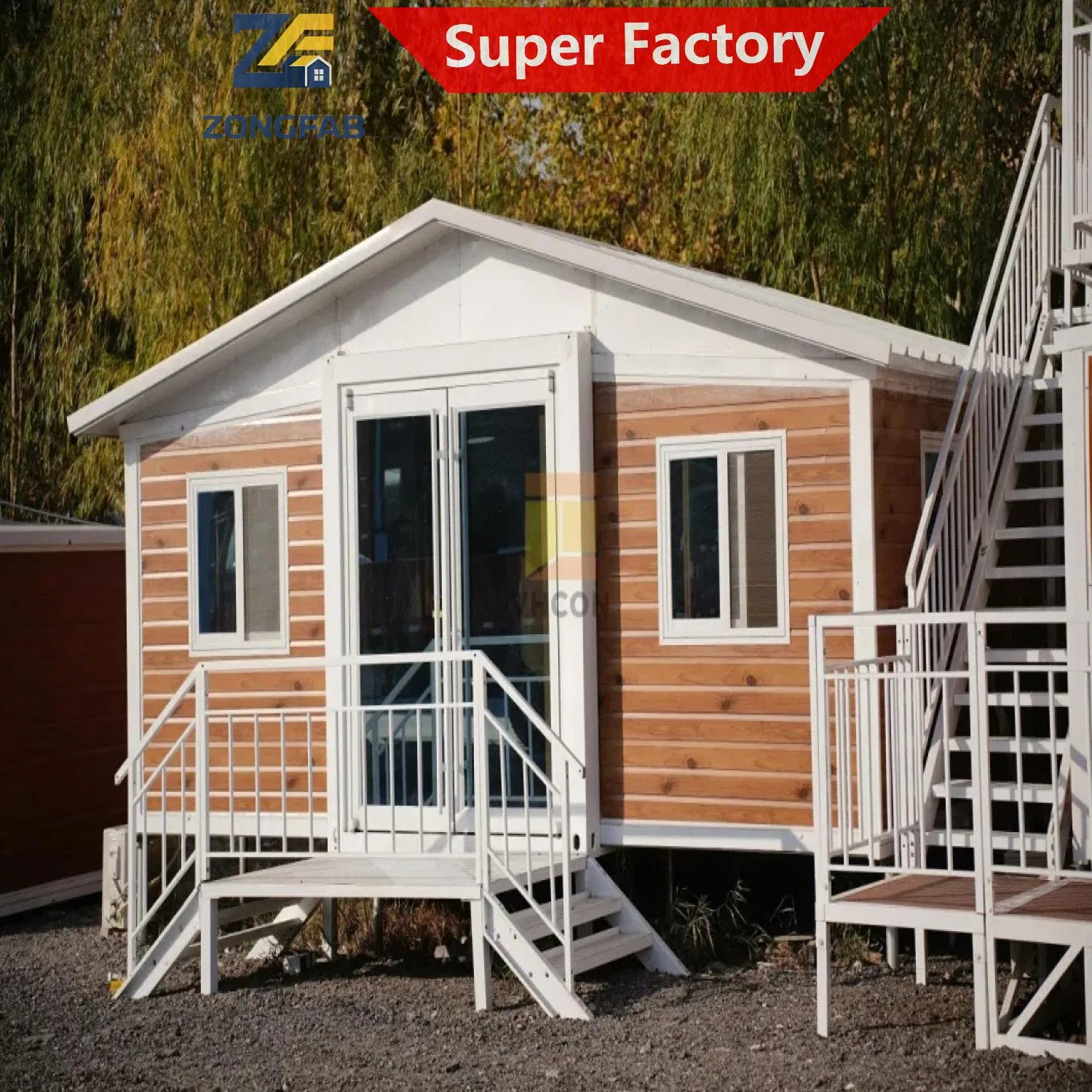 Steel Tiny Portable Two Wing Expandable Prefab Prefabricated Container House Home Construction Seaside Beach Resort Vacation Campsite Camp Project