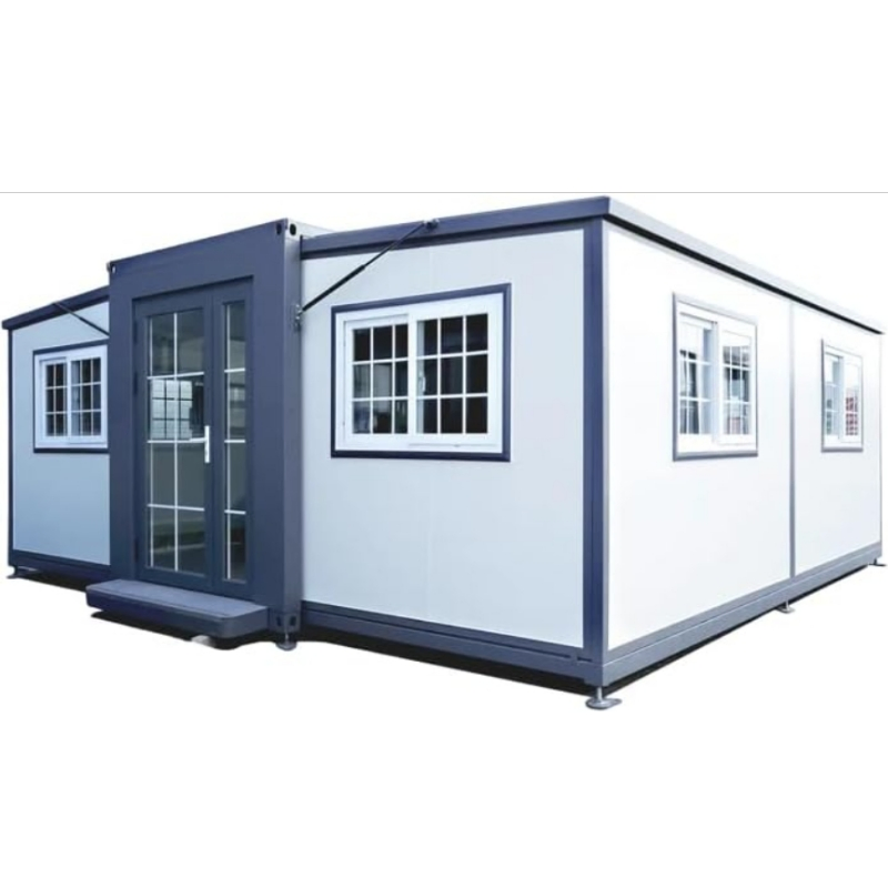 Luxury Prefab Tiny Mobile Steel Structure Modern Foldable Modular Prefabricated Portable Expandable Container Houses with Bedrooms Balcony Solar Energy Homes
