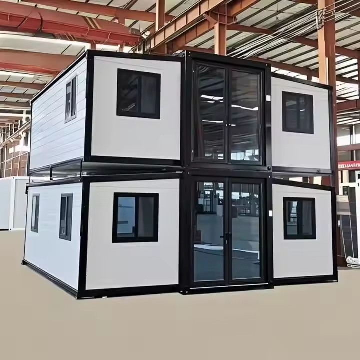 Luxury 2 Floors Casa Prefabricated Modular Tiny Homes Modern Folding Prefab Expandable Container House 20ft 40ft 2 3 4 Bedroom