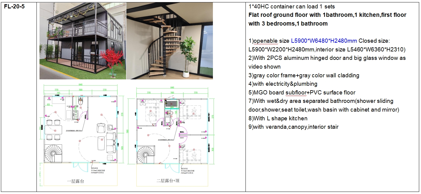 Flat Roof Model Double Level